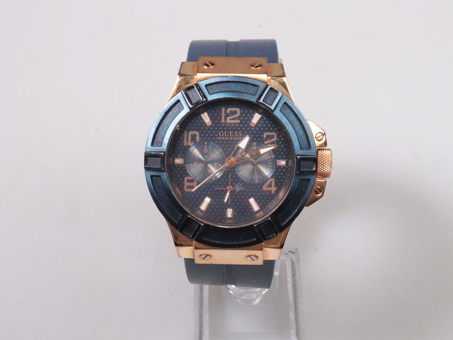 Guess W0247G3 | Men's Watch | Quartz | 45 mm | Blue - Daily Timepieces